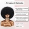 Xinran Short 70s Afro Wigs for Black Women, Large Synthetic Black Short Afro Wig 70's, 8 Inches 60s Afro Wig for Women Bouncy and Soft Natural Looking(Black)