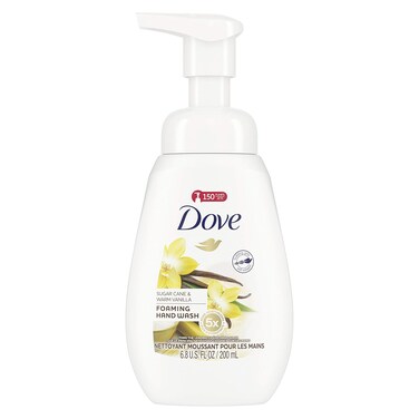Dove Foaming Hand Wash Sugar Cane &amp; Warm Vanilla Effectively Washes Away Bacteria While Nourishing Your Skin 6.8 oz