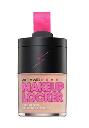 wet n wild Makeup Locker- 3-In-1 Sheer BB Cream, Highlighter &amp; Corrector (174 Light)