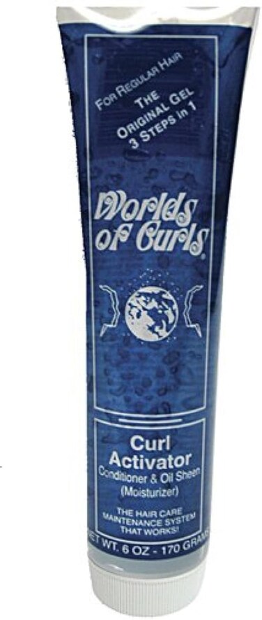 World Of Curls Curl Activator Conditioner &amp; Oil Sheen for Regular Hair, 6 Oz