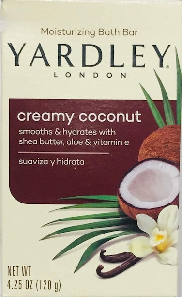 Yardley Creamy Coconut Moisturizing Bath Bar