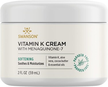 Swanson Vitamin K Cream with Menaquinone-7 2 fl Ounce (59 ml) Cream