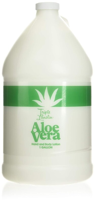TRIPLE LANOLIN Aloe Vera Lotion,1 Gallon