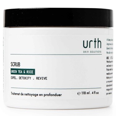 Urth Men's Exfoliating Face Scrub with Green Tea &amp; Rice (4 oz), Deep Cleansing, Minimizes Blackheads, Smooths Skin, Daily Facial Scrub for Sensitive Skin, Exfoliator for Men, Revitalizes &amp; Refresh