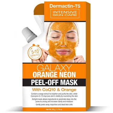 Galaxy Orange Neon Peel Off Facial Mask wit with CoQ10 and Orange 1.76 oz.