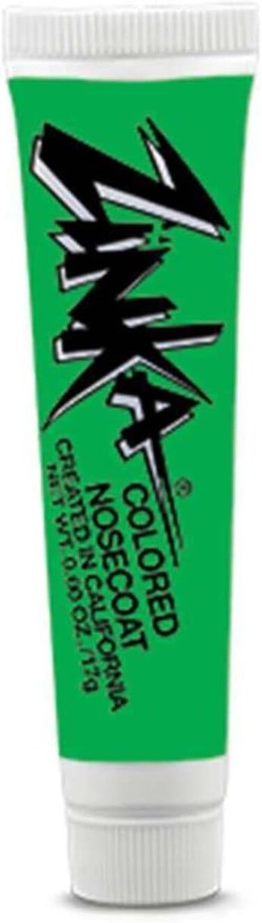 Zinka Colored Nosecoat Waterproof Sunblock - .6oz Tube (Jungle Green)