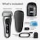 Braun Electric Razor for Men, Series 8 8467cc Electric Foil Shaver with Precision Beard Trimmer, Cleaning &amp; Charging SmartCare Center, Galvano Silver