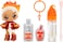 Yummiland Lip Gloss Doll - Amber Cinnamon, with DIY Lip Gloss Kit, Ages 4+