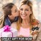 3 Pieces Leather Hair Barrette with Stick, UHOMENY Leather Hair Barrette Slide Pins with Stick Accessories for Women 8 Shape Hair Ponytail Holders with Wooden Stick for Girls