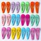 Star Snap Hair Clip Girl Hair Clips Women Barrettes Accessories (Mixed Colors,Barrette)