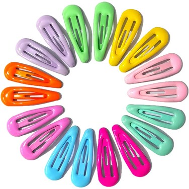 Star Snap Hair Clip Girl Hair Clips Women Barrettes Accessories (Mixed Colors,Barrette)