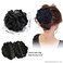 4PCS Hawaiian Plumeria Floral Hair Claw Clips for Women Girls, 3.94" Large Handmade Fabric Rose Flower Shark Catch Clamp for Thick Thin Hair Sweet Hair Accessory for Beach Vacation Everyday