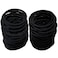 Elastic Hair Ties Elastic Hair Band Ponytail Holders (120, Black, 4mm)