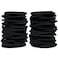Elastic Hair Ties Elastic Hair Band Ponytail Holders (120, Black, 4mm)