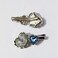 Alloy Rhinestones Love Heart Shaped Hair Clip Girl Women Crystal Gemstone Hair Clips Party Wedding Hair Accessories (Blue)