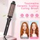 GSKY 5 in 1 Curling Wand Set, Curling Iron with Curling Brush and 4 Interchangeable Ceramic Curling Wand(0.5&rdquo;-1.25&rdquo;), Fast Heating, Include Suitcase &amp; 2 Clips &amp; Heat Protective Glove