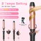 GSKY 5 in 1 Curling Wand Set, Curling Iron with Curling Brush and 4 Interchangeable Ceramic Curling Wand(0.5&rdquo;-1.25&rdquo;), Fast Heating, Include Suitcase &amp; 2 Clips &amp; Heat Protective Glove