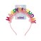 Scunci by Conair Birthday headband- Birthday girl head band- Birthday gifts for women or girls - Bright colors w/ tulle - 1 Count