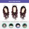 GLAM21USA HD LACE Front Loose Curl 13X6 Glueless Invisible Transparent Lace Frontal Wig Human Hair Blend Swiss-lace Curly Long Heat Friendly Synthetic Wigs - Nisha (Neutral-Lace, BALAYAGE/CHOCO LILAC)