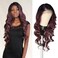 GLAM21USA HD LACE Front Loose Curl 13X6 Glueless Invisible Transparent Lace Frontal Wig Human Hair Blend Swiss-lace Curly Long Heat Friendly Synthetic Wigs - Nisha (Neutral-Lace, BALAYAGE/CHOCO LILAC)