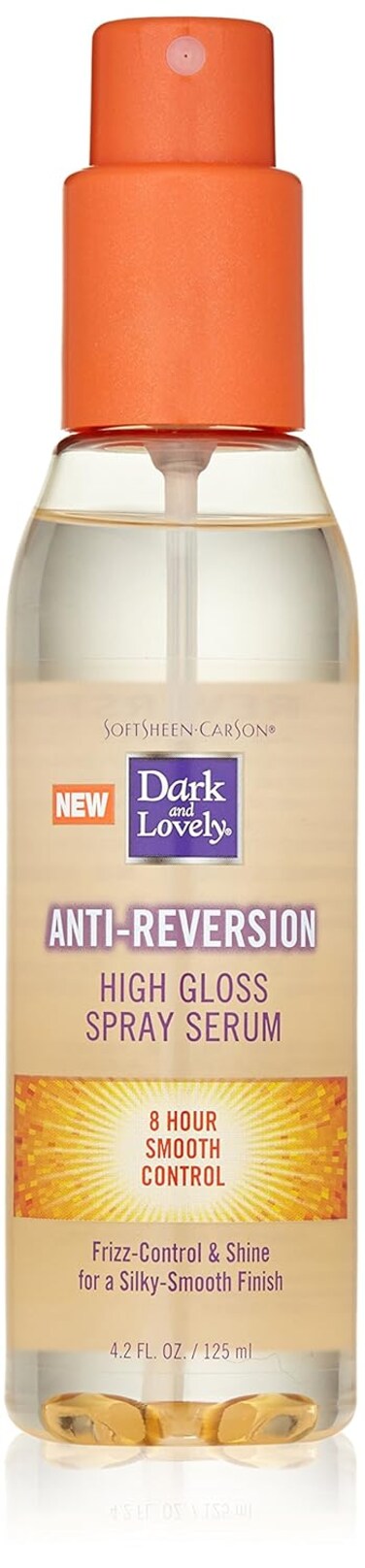 Dark and Lovely Au Natural Anti-Reversion High Gloss Spray Serum, 4.2 Fluid Ounce
