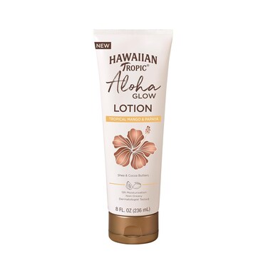 Hawaiian Tropic Aloha Glow Lotion, 8oz   Tan Extender Lotion, After Sun Tan Extender, After Sun Care with Shea Butter &amp; Cocoa Butter, Hawaiian Tropic Body Moisturizer, Body Cream for Women, 8 fl oz