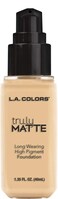 L.A. COLORS Truly Matte Foundation, Porcelain CLM351