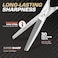 Professional Thinning Shears 6 Inch with Extremely Sharp Blades, 440C Steel Thinning Scissors, Durable, Smooth Motion &amp; Fine Cut, Hair Scissors with Elegant Sheath, Cleaning Leather &amp; Key