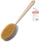 Yerba Prima Tampico Skin Brush (Pack of 1) - Natural Vegetable Fiber Bristles for Dry Skin Brushing