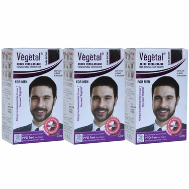 Vegetal Bio Color Dark Brown 25gm (Pack of 3)