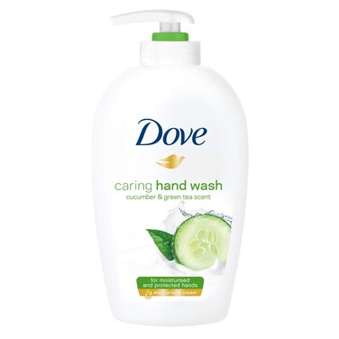 Dove Caring Hand Wash Cucumber &amp; Green Tea Scent   PH Balanced Scented Moisturizing Hand Soap for Working Hands and Dry Hands   8.45 Oz
