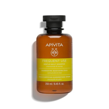 Apivita Frequent Use Gentle Daily Shampoo 250ml - Sulfate-Free and Paraben-Free Shampoo with Chamomile and Honey - Hydrates, Offers Softness and Elasticity, Helps Prevent Split Ends