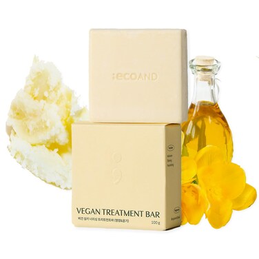 Silky Vegan Conditioner Bar, 3.5 oz., Nourishing Treatment for Dry, Damaged Hair, Replenishing Shea Butter and Herbal Oils, Sulfate and Paraben Free, Deep Strand Conditioning, Korea Haircare