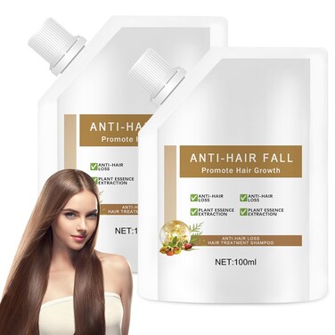 Anti Hair Loss Shampoo for Women, Shampoo for Thinning Hair for Women, Moisturizing Shampoo for Hair Growth, Anti-Hair Fall Promote Hair Growth, 100ML(2PCS)