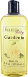 Gardenia Bath Oil by Eclectic Lady - Scented Bath Oil - Relaxing &amp; Moisturizing Bathing Oil - Fragrance Body Oil For Dry &amp; Rough Sensitive Skin - Body Daily Nourishing Shower Oil (8 oz)