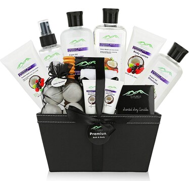 Gift Baskets for Women. 18 PC Body Spa Bath Gift Set. Home Spa Relaxing Gift Set for Women . Best Lotion Gift Set for Women &amp; Teens, Mom, Wife Friends