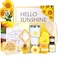 Sending Sunshine Care Package for Women-11 Pcs Sunflower Gifts.Get Well Soon Self Care Gifts Basket.Unique Women's Inspirational Relaxation Bath Set, Birthday Box for Gifts,CHEER HER UP! (Large Set)