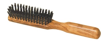 Redecker Wild Boar Bristle Hairbrush with Waxed Olive Wood Handle, 8-1/8-Inches