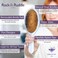 Rock &amp; Ruddle Natural Mixed Boar Bristle Hair Brush for Women and Kids (Small/Travel Size, 17.5cm) - Perfect for Wet or Dry Hair, Detangling Smoothing Blowdrying - Made in UK - Peacocks Design
