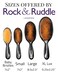 Rock &amp; Ruddle Natural Mixed Boar Bristle Hair Brush for Women and Kids (Small/Travel Size, 17.5cm) - Perfect for Wet or Dry Hair, Detangling Smoothing Blowdrying - Made in UK - Peacocks Design
