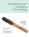 Ibiza Hair Round Boar Bristle Brush (EX Series)   Lightweight with Reinforced Bristles &amp; Cork Handle   Adds Shine &amp; Texture   Ideal for Medium to Long Styles