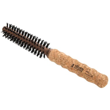 Ibiza Hair Round Boar Bristle Brush (EX Series)   Lightweight with Reinforced Bristles &amp; Cork Handle   Adds Shine &amp; Texture   Ideal for Medium to Long Styles