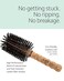 Ibiza Hair Round Boar Bristle Brush (EX Series)   Lightweight with Reinforced Bristles &amp; Cork Handle   Adds Shine &amp; Texture   Ideal for Medium to Long Styles
