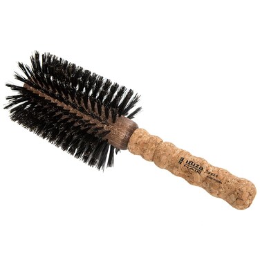 Ibiza Hair Round Boar Bristle Brush (EX Series)   Lightweight with Reinforced Bristles &amp; Cork Handle   Adds Shine &amp; Texture   Ideal for Medium to Long Styles