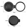 Folding Hair Brush Mini Round Comb with Mirror Portable Travel HairBrush Pocket Compact Massage Combor for Women &amp; Girls Small Purse, Gym, Trip, School Camping(Black), 2.5x7.5x6.5cm