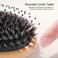 Boar Bristle Hair Brush for Women and Men, Boar Brush for Fine Thin Hair, Anti Breakage, Smoothing, Detangling, Wooden Comb for Hair Growth