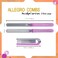 Allegro Combs ScalpCaress: Detangler Brush Mini Foldable Hairbrush for Women, Kids - Ideal For Curly Hair - Soft Bristle. Travel-Friendly Brush 1 Brush. (Purple)