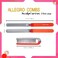 Allegro Combs ScalpCaress: Detangler Brush Mini Foldable Hairbrush for Women, Kids - Ideal For Curly Hair - Soft Bristle. Travel-Friendly Brush 1 Brush. (Red)