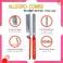 Allegro Combs ScalpCaress: Detangler Brush Mini Foldable Hairbrush for Women, Kids - Ideal For Curly Hair - Soft Bristle. Travel-Friendly Brush 1 Brush. (Red)