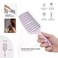 TADA Natural Beauty Set Hair Brush Detangler for All Hair Type Curly, Thick, Wavy, and Thin Hair - Hair Brush Set for Women, Men, Kids (3PK Lavender)